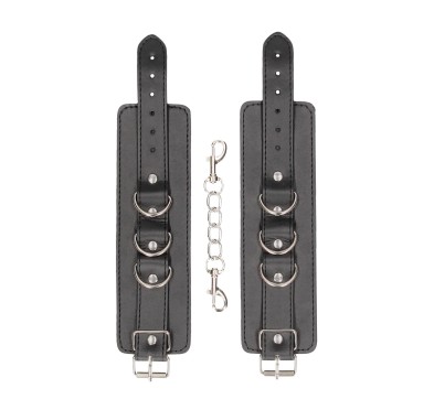 Bonded Leather Hand or Ankle Cuffs - With Adjustable Straps